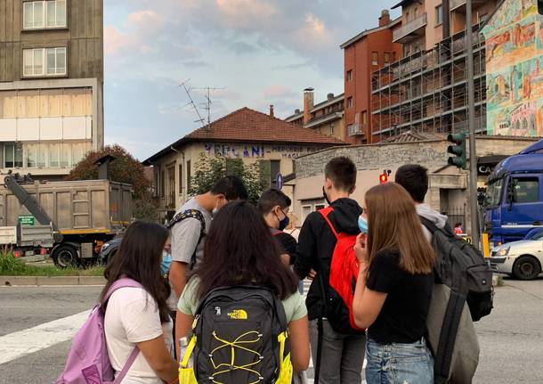 Primo giorno di scuola a Varese