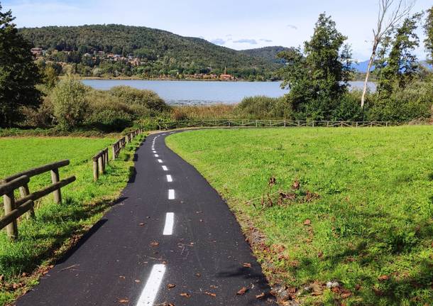 asfaltatura pista ciclabile corgeno