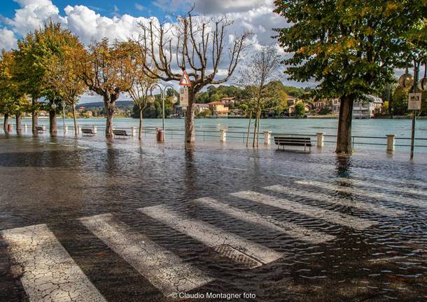 La piena del Ticino a Sesto Calende