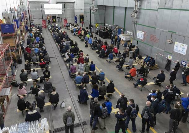 Monte Ceneri - Prove di evacuazione alla galleria di base - foto di Massimo Pedrazzini