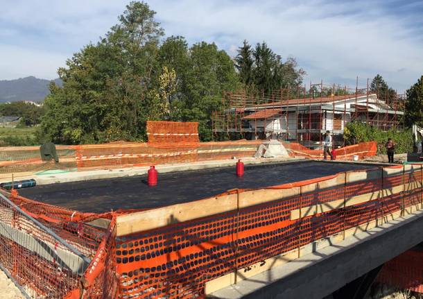 ponte di via Giordani a Varese: lavori in corso