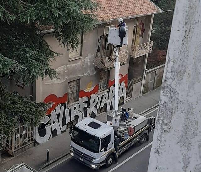 Sgombero anarchici via San Francesco Saronno