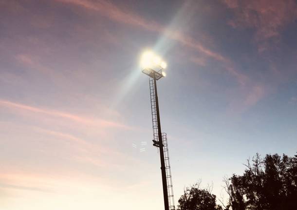 Nuova illuminazione a led per il centro sportivo di via Melzi a Rescaldina