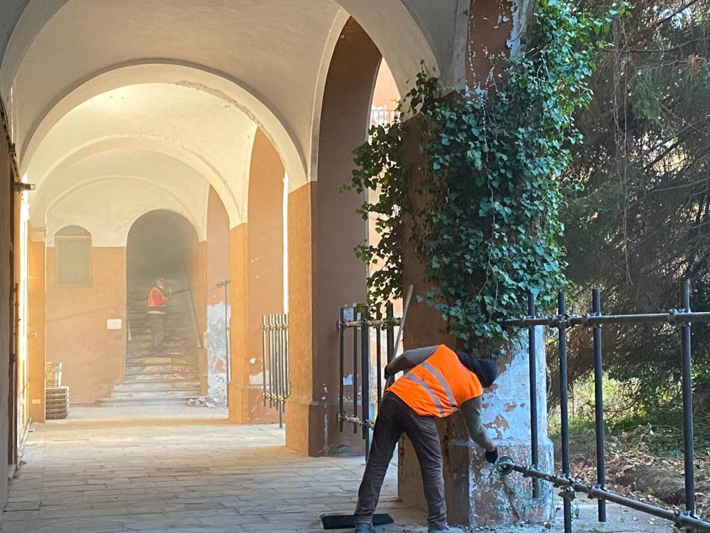 Primi lavori alla caserma Garibaldi