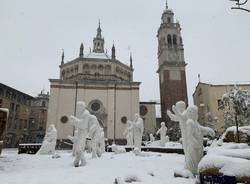 Il fascino della neve a Busto Arsizio