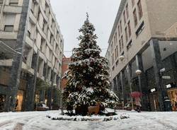 Il fascino della neve a Busto Arsizio