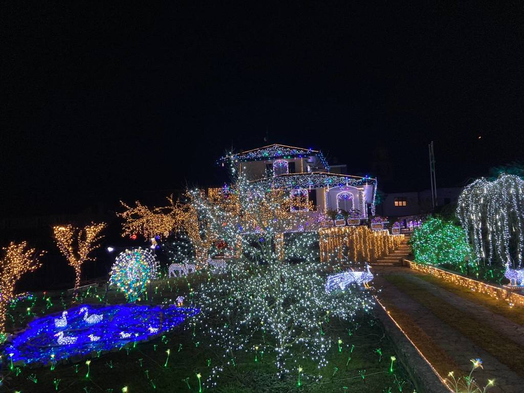 La casa illuminata del Signor Lino Betti a Leggiuno 