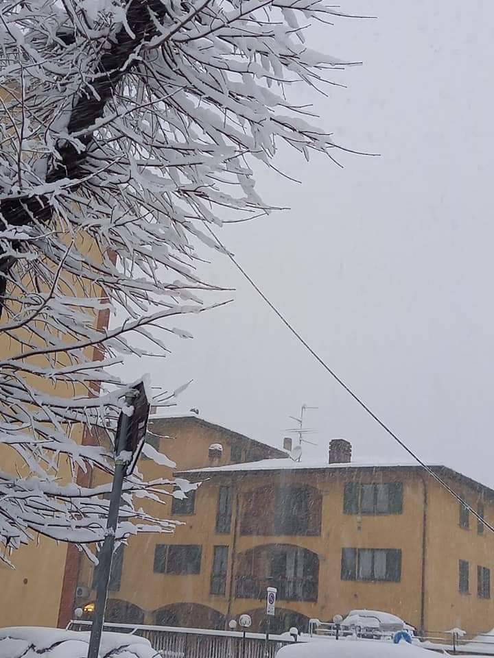 La neve imbianca i Comuni del Saronnese