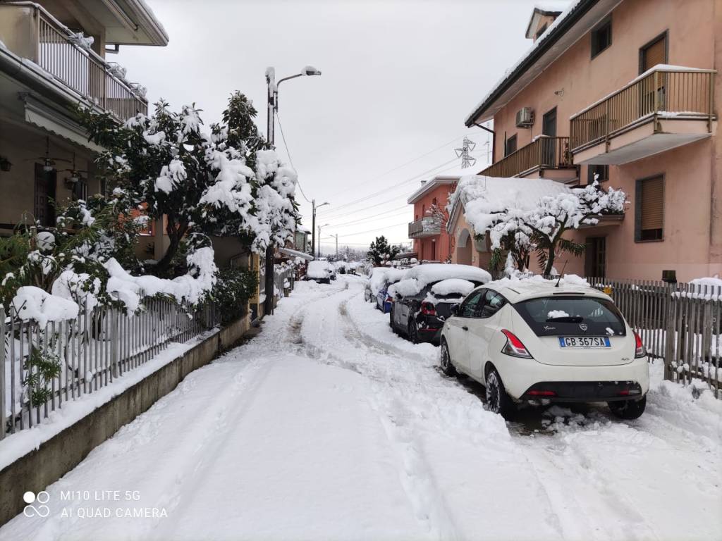 La neve imbianca i Comuni del Saronnese