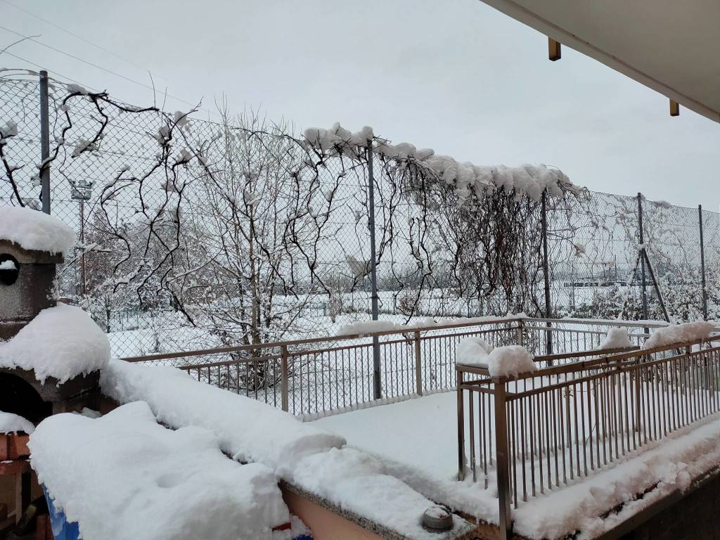 La neve imbianca i Comuni del Saronnese