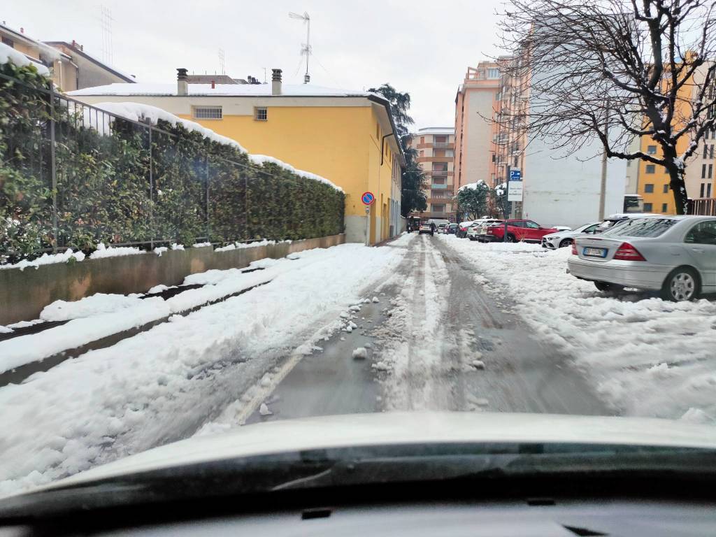 Neve e viabilità, la situazione a Saronno