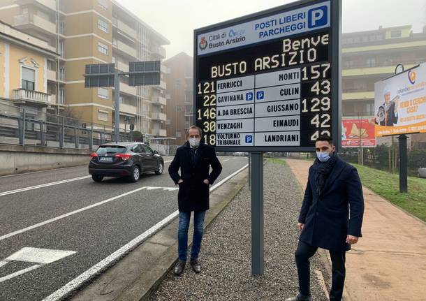 tabelloni parcheggi agesp busto arsizio