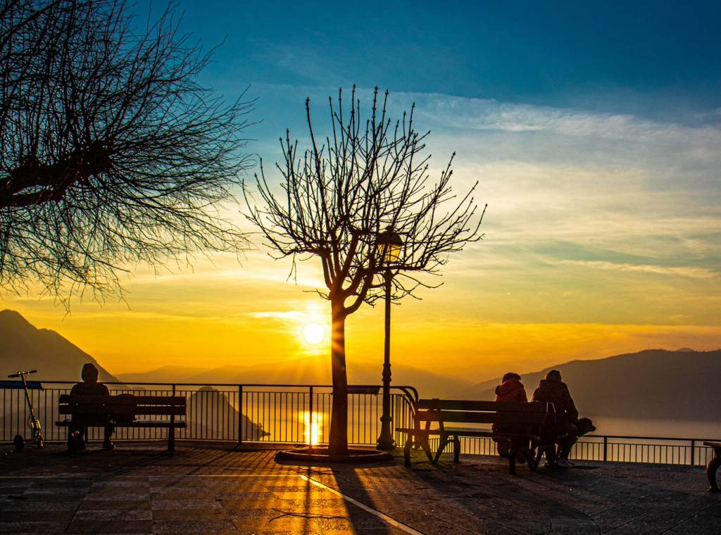 tramonto lago maggiore brezzo di bedero