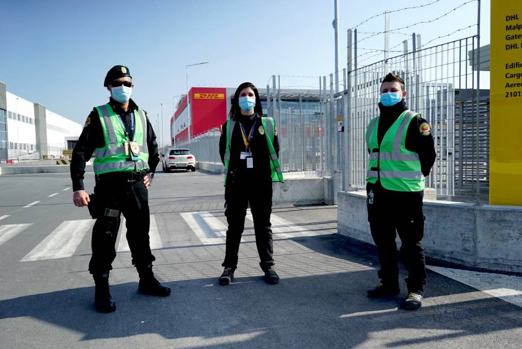 L'inaugurazione del nuovo hub Dhl  a Malpensa