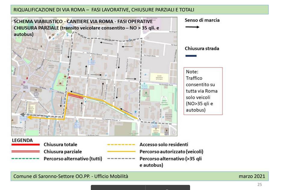 Saronno, la riqualificazione di via Roma