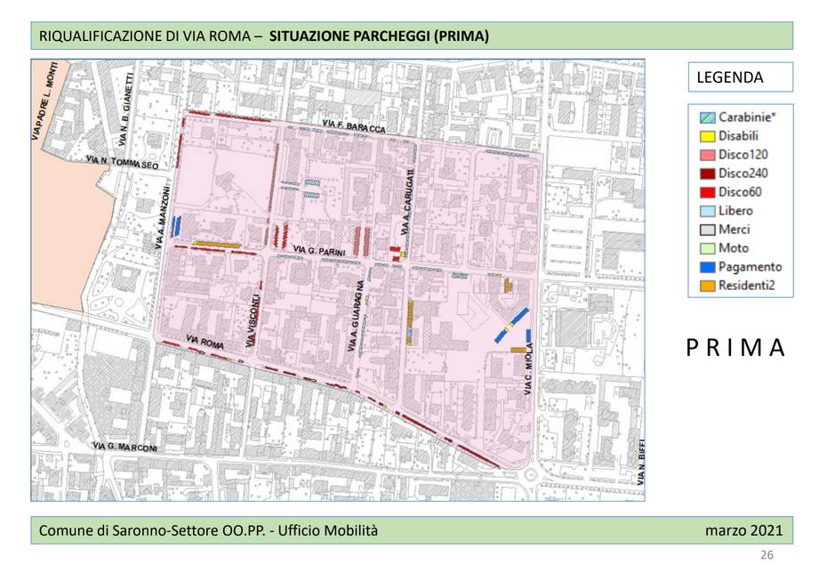 Saronno, la riqualificazione di via Roma