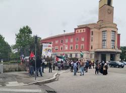 Il presidio per la Palestina in piazza Libertà