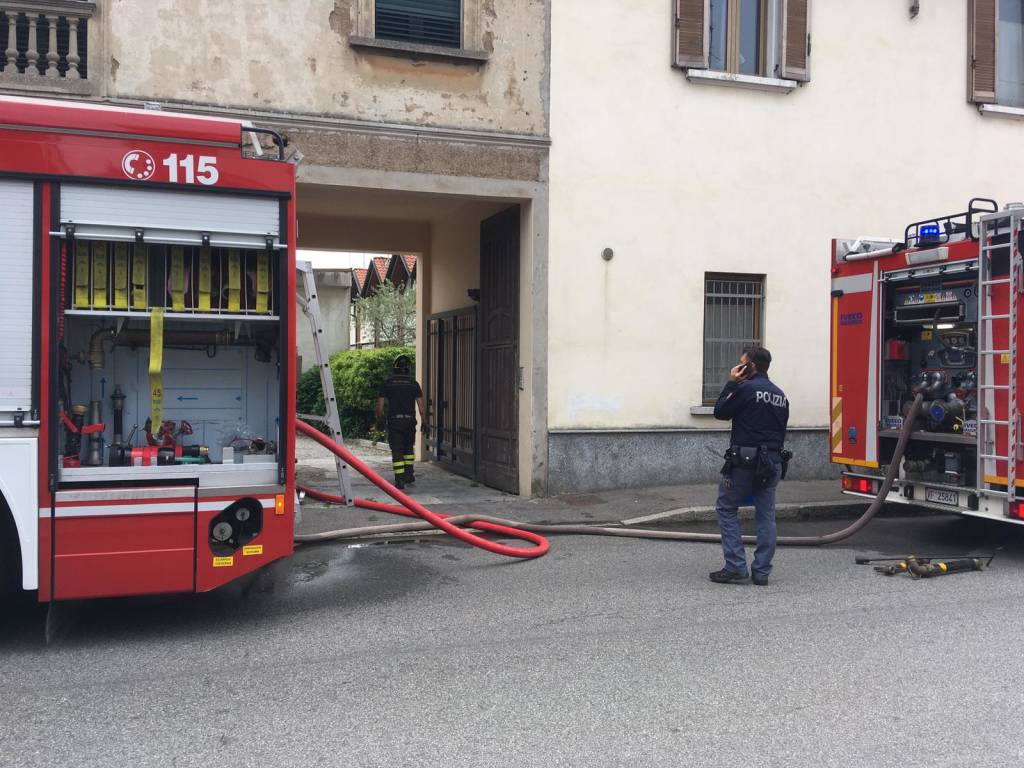 Incendio Gallarate 10 maggio 2021