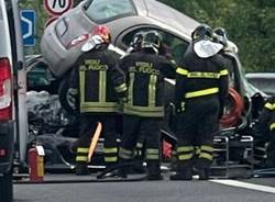 Incidente in superstrada di Malpensa a Marcallo