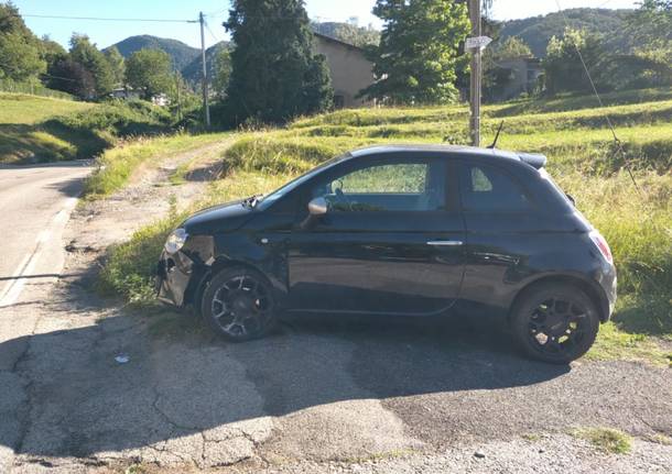 Auto contro cervo alla Rasa di Varese