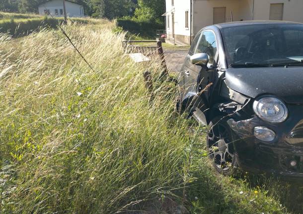 Auto contro cervo alla Rasa di Varese