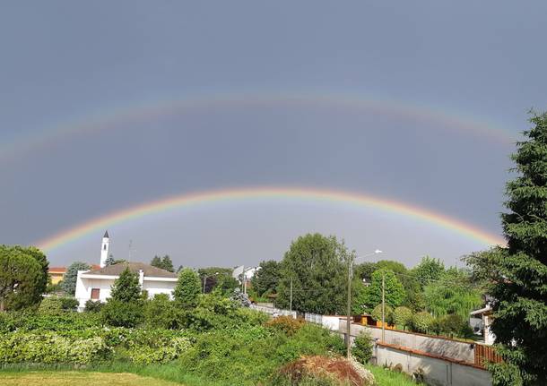 L’arcobaleno sopra il Varesotto