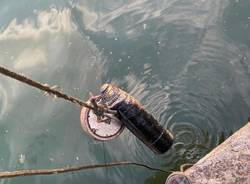 La bomba "ripescata" dal Lago di Comabbio