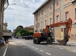 Tradate - Al via la demolizione dell'ex convento di via Crocifisso