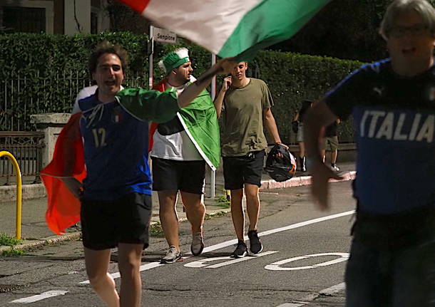 Azzurri campioni d’Europa, la festa a Gallarate