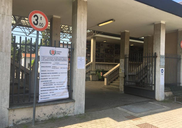 Lavori in corso al cimitero di Mazzo di Rho