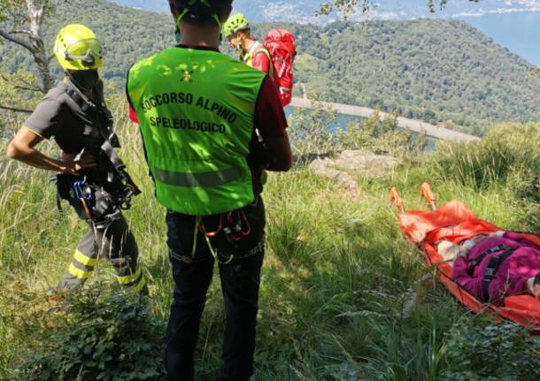 Soccorso Alpino in azione in Forcora