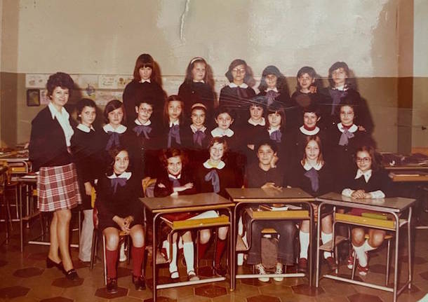 classe 5a A anno 1973 scuola elementare laveno 