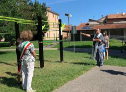 Vedano Olona - Inaugurata la palestra Chalistenics al Parco Fara Forni