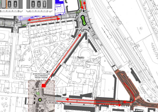 Via Carcano: le piantine della viablità e il progetto