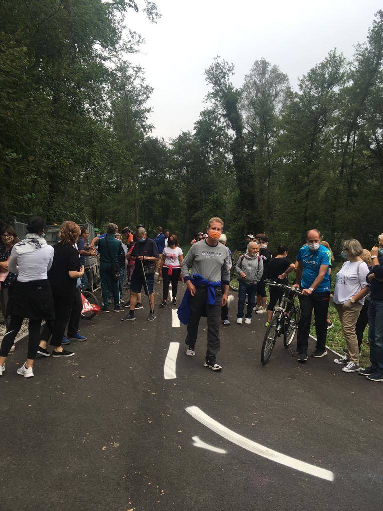 La camminata sulla ciclabile fra Cocquio e Besozzo