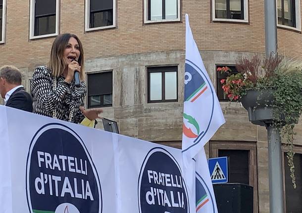 Ignazio La Russa e Daniela Santanchè a Varese 