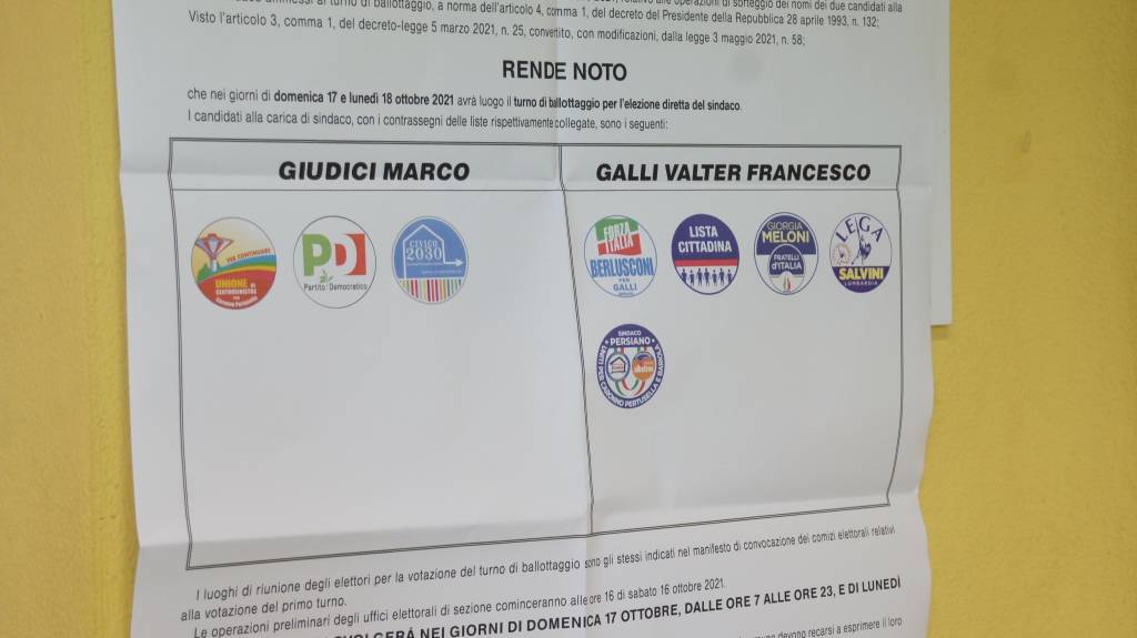 Caronno Pertusella 2021 - Il giorno del ballottaggio 