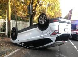 Incidente in via Roma a San Vittore Olona