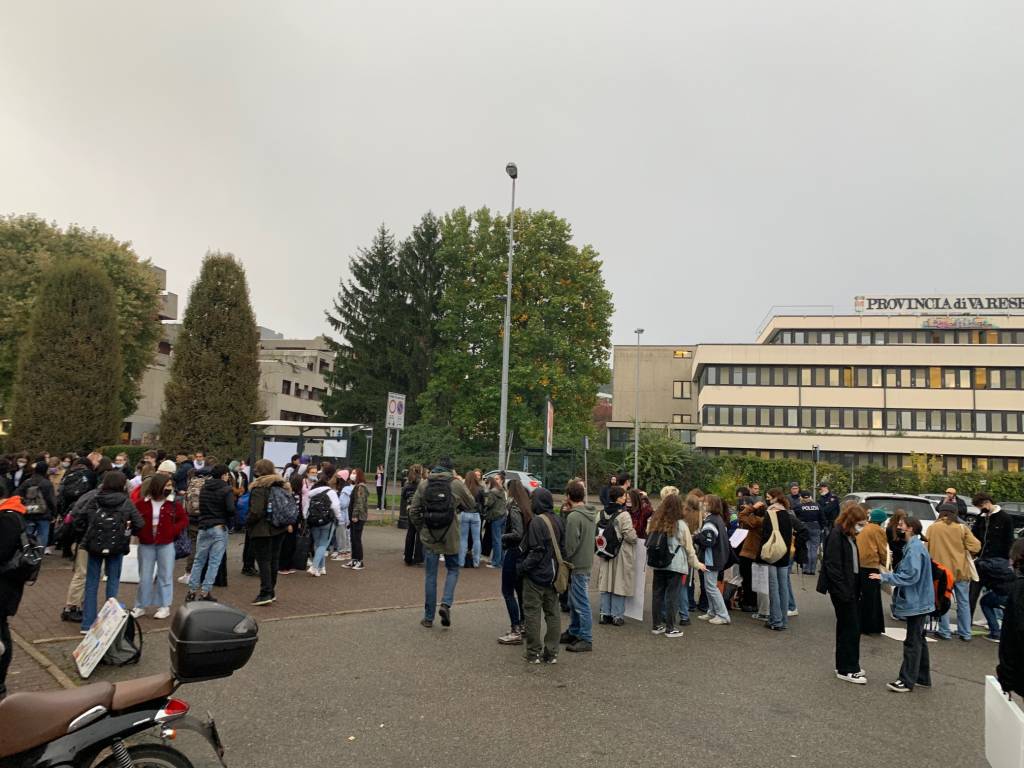 Sciopero degli studenti del liceo Frattini