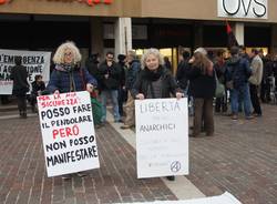 A Saronno manifestazione contro il greenpass