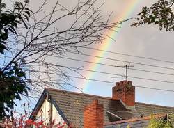Arcobaleno sul Varesotto dopo la pioggia