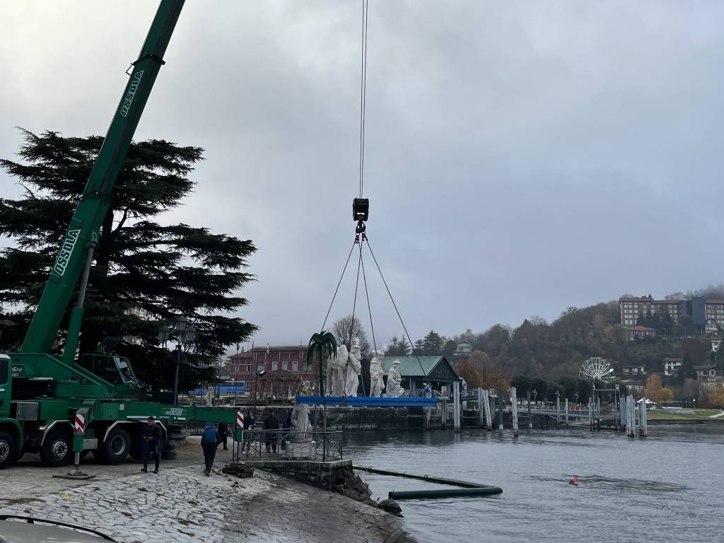 Il presepe sommerso di Laveno 2021