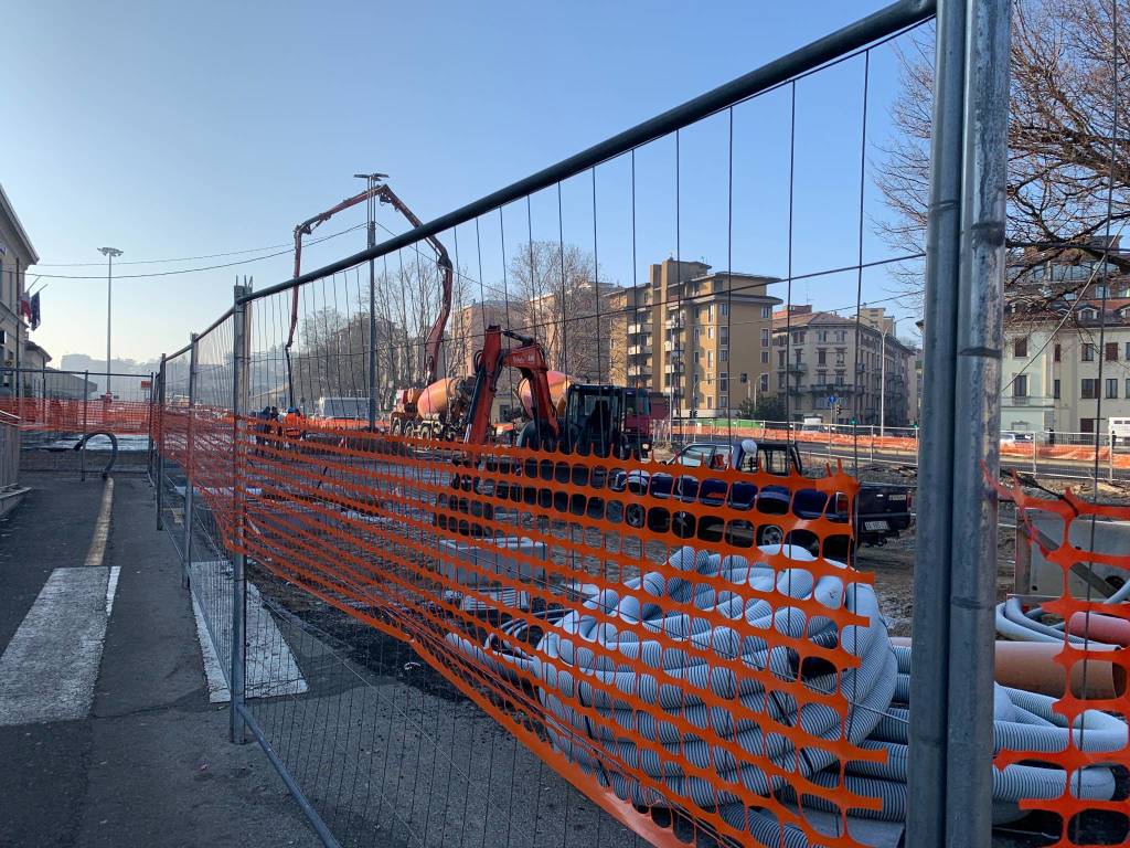 Il lavori in piazzale Trieste