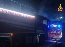 Incendio nella notte a Vanegono