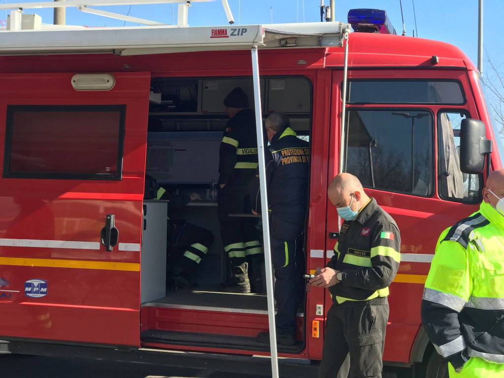 A Uboldo il campo base per le ricerche della donna scomparsa a Castellanza