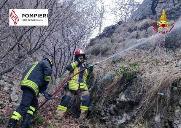 Incendio Garbarogno 2022 - Le immagini dei Vigili del Fuoco 