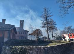 incendio malnate monte morone 7 febbraio 2022