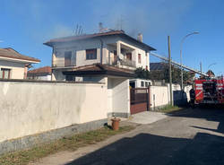 Incendio villetta a Parabiago