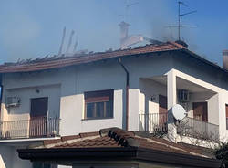 Incendio villetta a Parabiago