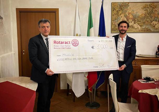 Rotary e rotaract tradate per il liceo artistico don MIlani